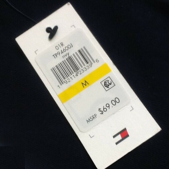 new NAVY Tommy Hilfiger Sport Women's ColorBlock Zip-Up Hoodie in Size MEDIUM - Picture 6 of 6